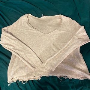 Cute beige sweater, lightly worn